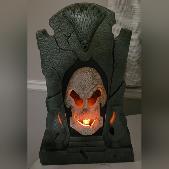 Gemmy 2007 Flickering Spirit of Fire Tombstone with Sound. motion activated - Picture 1 of 4
